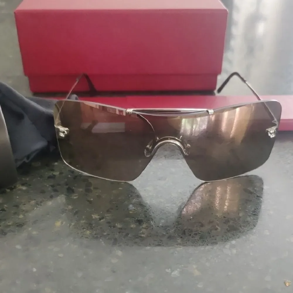 NIB Cartier Mirrored Sunglasses